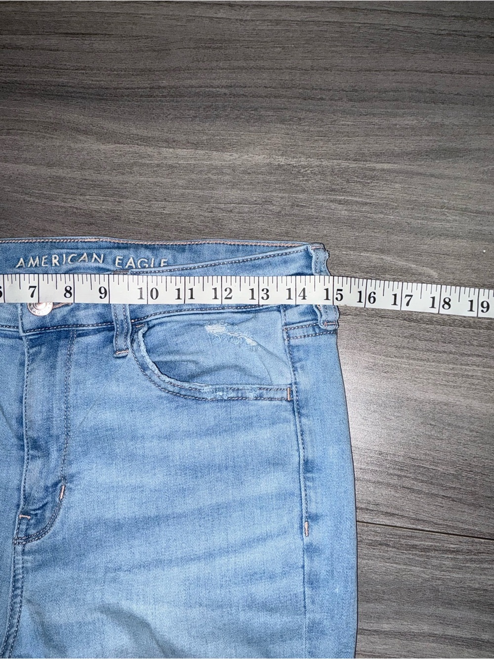 American Eagle Next Level Stretch High-Rise Jegging - Light Wash, Size 8 Short - Picture 4 of 11